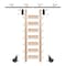 Meadow Lane Ladder 92 in. Un-Finished Maple Black Hook with 8 ft. Rail Kit EG.300-92MA-08.08 - alternate 1